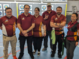 Team photo at the event in Kent county uniform