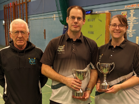 Three archers with their awards at Fox