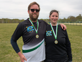 Our two participants with their medals.