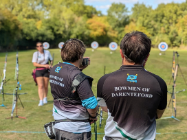 Archers participating in the Ind Coope competition