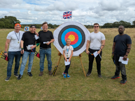 Successful archers after their beginners course at Darenteford